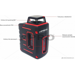 LASER KRZYŻOWY LK-2V360H