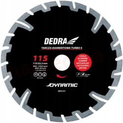DEDRA TARCZA TURBO S DYNAMIC 115*22,2 HP2131