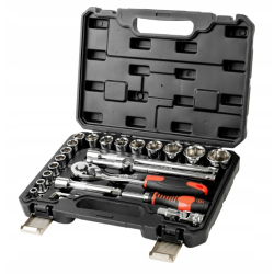 ZESTAW KLUCZY NASADOWYCH CRV 1/2" 26 SZT PRO