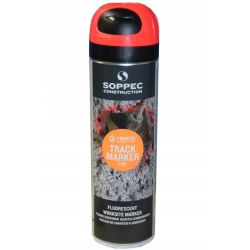 Farba geodezyjna Soppec fluo czerwona 500 ml