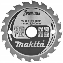 MAKITA TARCZA TNĄCA DO DREWNA 85X15 MM 20Z B-09204