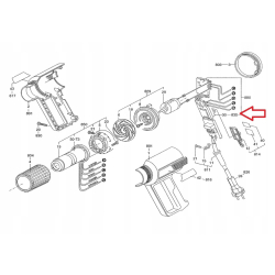 Bosch 1609202612 Przełącznik wejścia wyjścia do opalarek PHG530-2 GHG650LCE