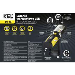 LAMPA WARSZTATOWA AKMULATOROWA LED COB